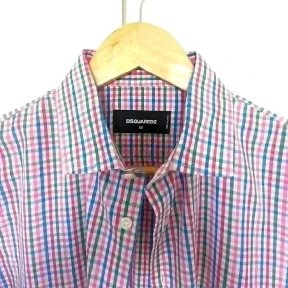Men's DSquared2 dress shirt like new- size Large + travel cologne - Picture 2 of 13